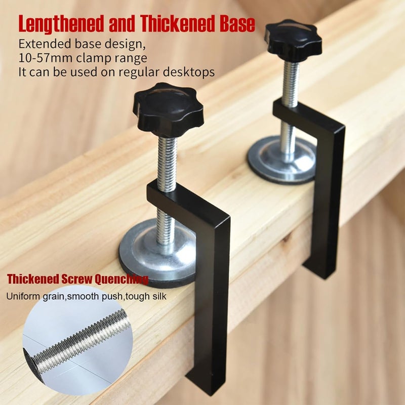 tptodol G clamps for woodworking, C-Clamp For Wood Plastic Cutting Drilling Reversed C-Clips 10-57mm For Workpiece Fixing Hand Tool Parts (4) - Image 2